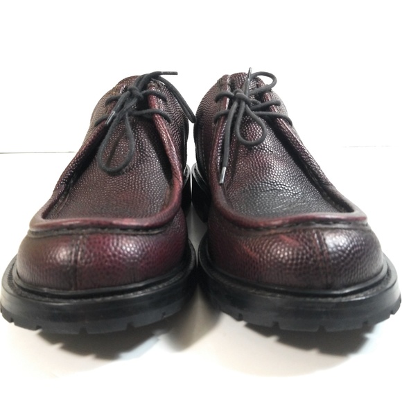 Dolce & Gabbana Pebble Leather Lace Up Shoes Sz 9 Excellent Condition Dolce & Gabbana G4 Pebbled Leather Golf Shoes White Sz 9.5M  main image 4